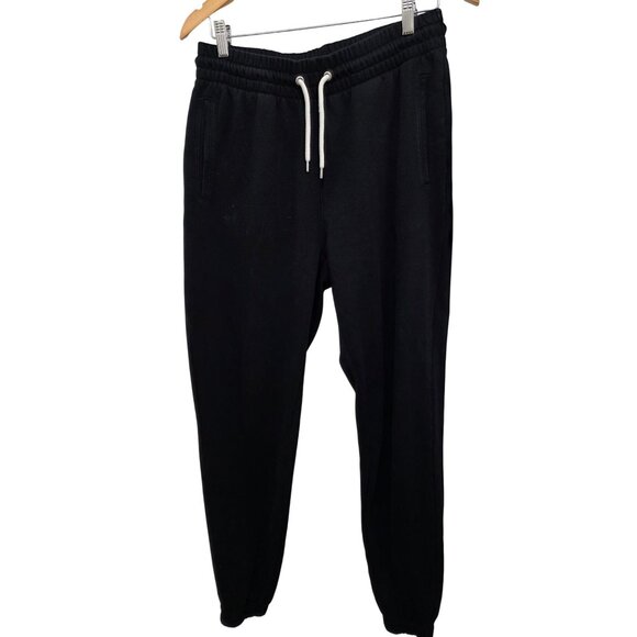 GAP Black Men Jogger Sweatpants With Elastic Waist & Drawstring Closure Size M - Picture 1 of 8